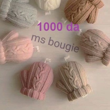 Moule bougie — Moufles tricotées — moule silicone artisanal MSB