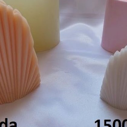 Moule bougie — Grand coquillage 12 cm — moule silicone artisanal MSB