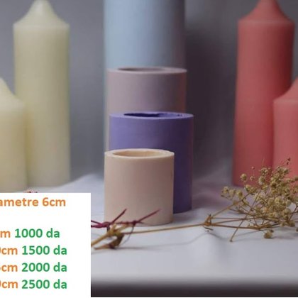 Moule bougie — Pilier pointu — moule silicone artisanal MSB