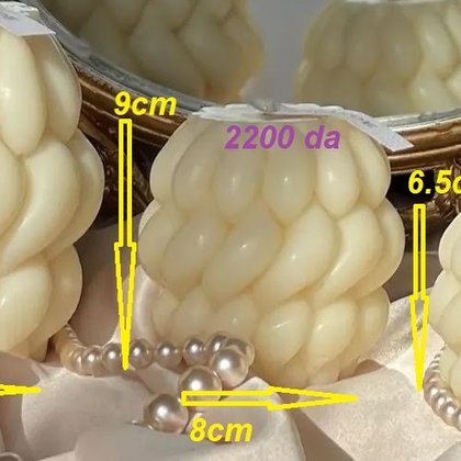 Moule bougie — Bulles 3D — moule silicone artisanal MSB