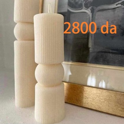 Moule bougie — Pilier 3 sections — moule silicone artisanal MSB