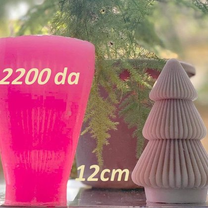 Moule bougie — Sapin 3 étages — moule silicone artisanal MSB