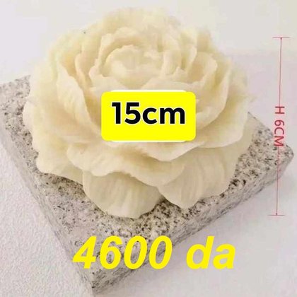 Moule bougie — grande pivoine 15 cm — moule silicone artisanal MSB