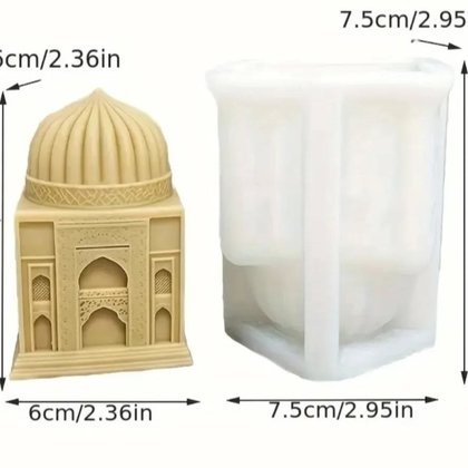 Moule Taj Mahal — dôme nervuré — moule silicone artisanal MSB